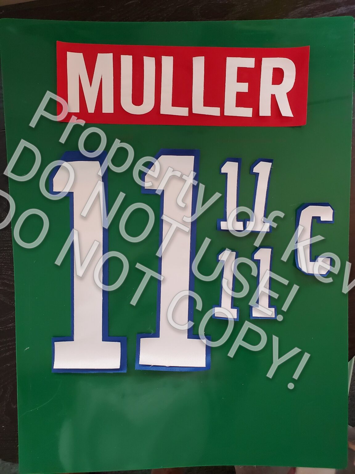 NHL Montreal Canadiens Jersey Kit Poly Twill Lettering Name Number