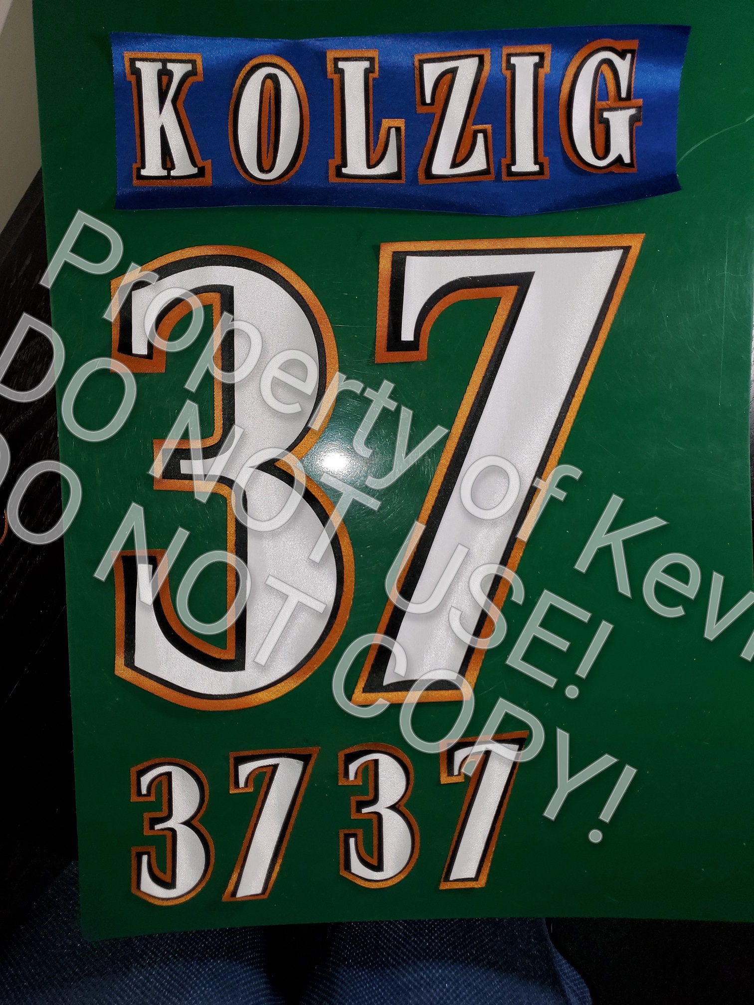 NHL Washington Capitals Jersey Kit Poly Twill Lettering Name Number